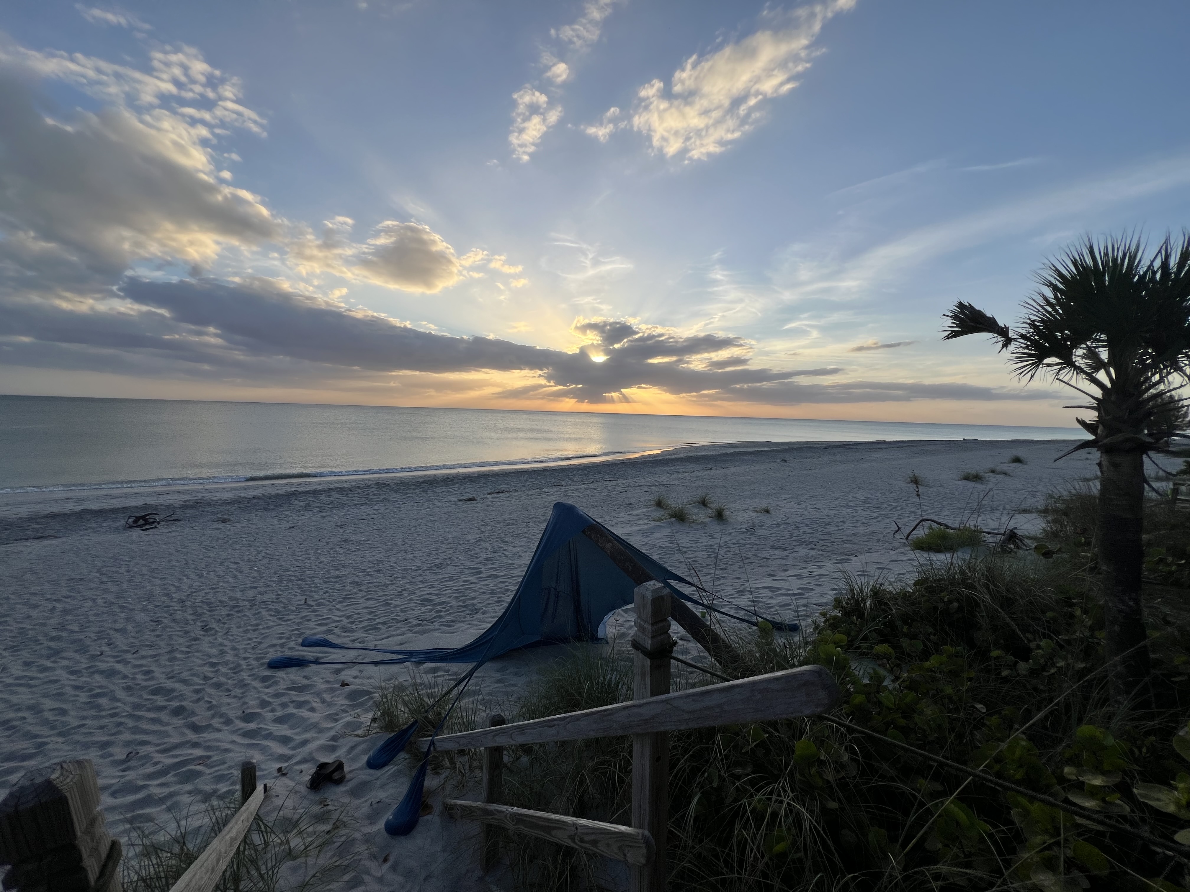 Turtle sanctuary beach at sunset — Manasota Key
