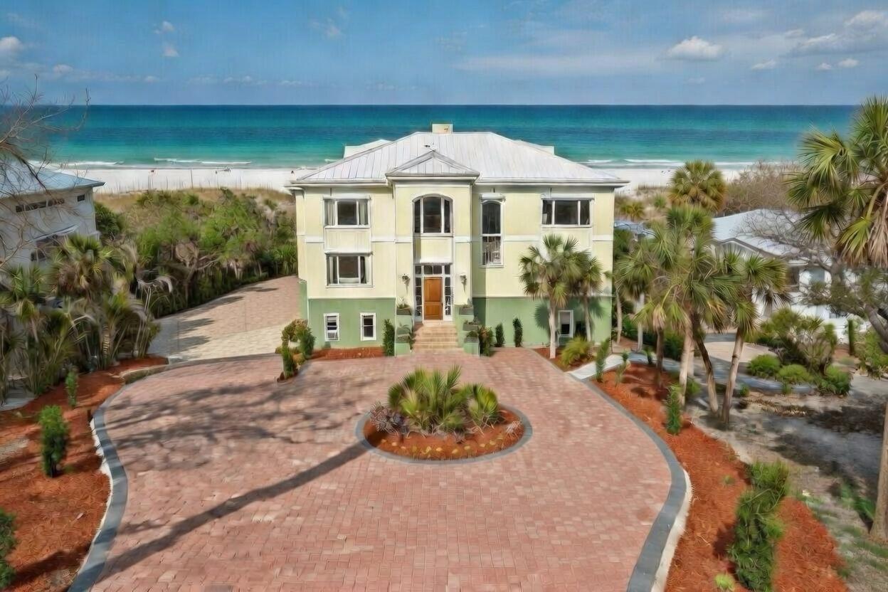 Beachfront home on Manasota Key with direct Gulf frontage